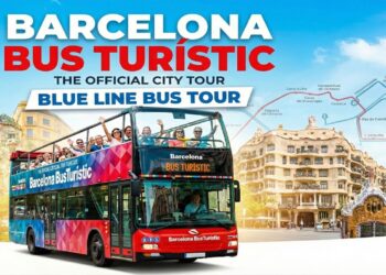 Turystyczny autobus w Barcelonie, niebieska linia